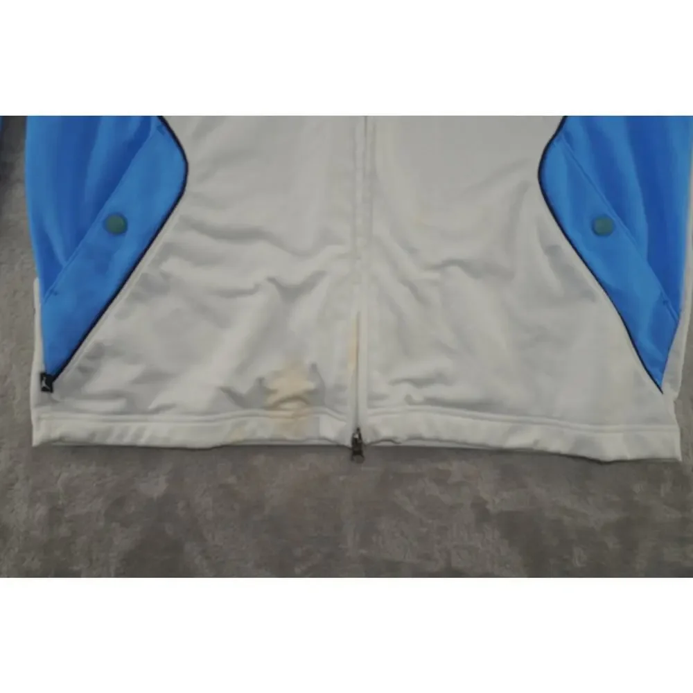 Jordan Jumpman Full Zip Track Jacket White Blue Men’s Athletic Y2K Size L